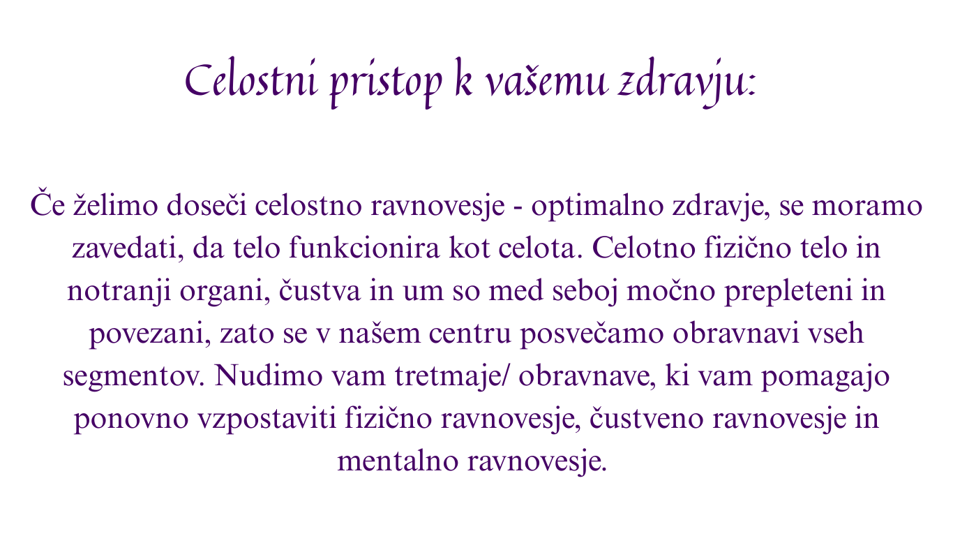 Neravnovesje ni naključje, temveč signal Bolečina, bolezni in čustvene težave so znaki, da smo izgubili notranje ravnovesje. (9)
